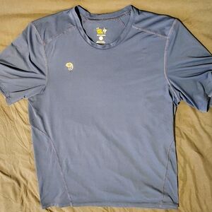 Mountain Hardwear Blue/Grqy Short Sleeve Shirt